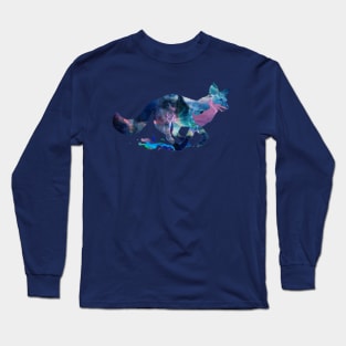 Stained Glass Storm Fox Long Sleeve T-Shirt